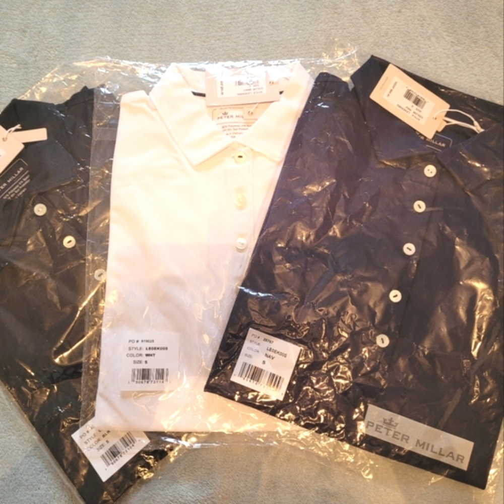 Bundle of 3 Peter Millar Women’s Polo shirts